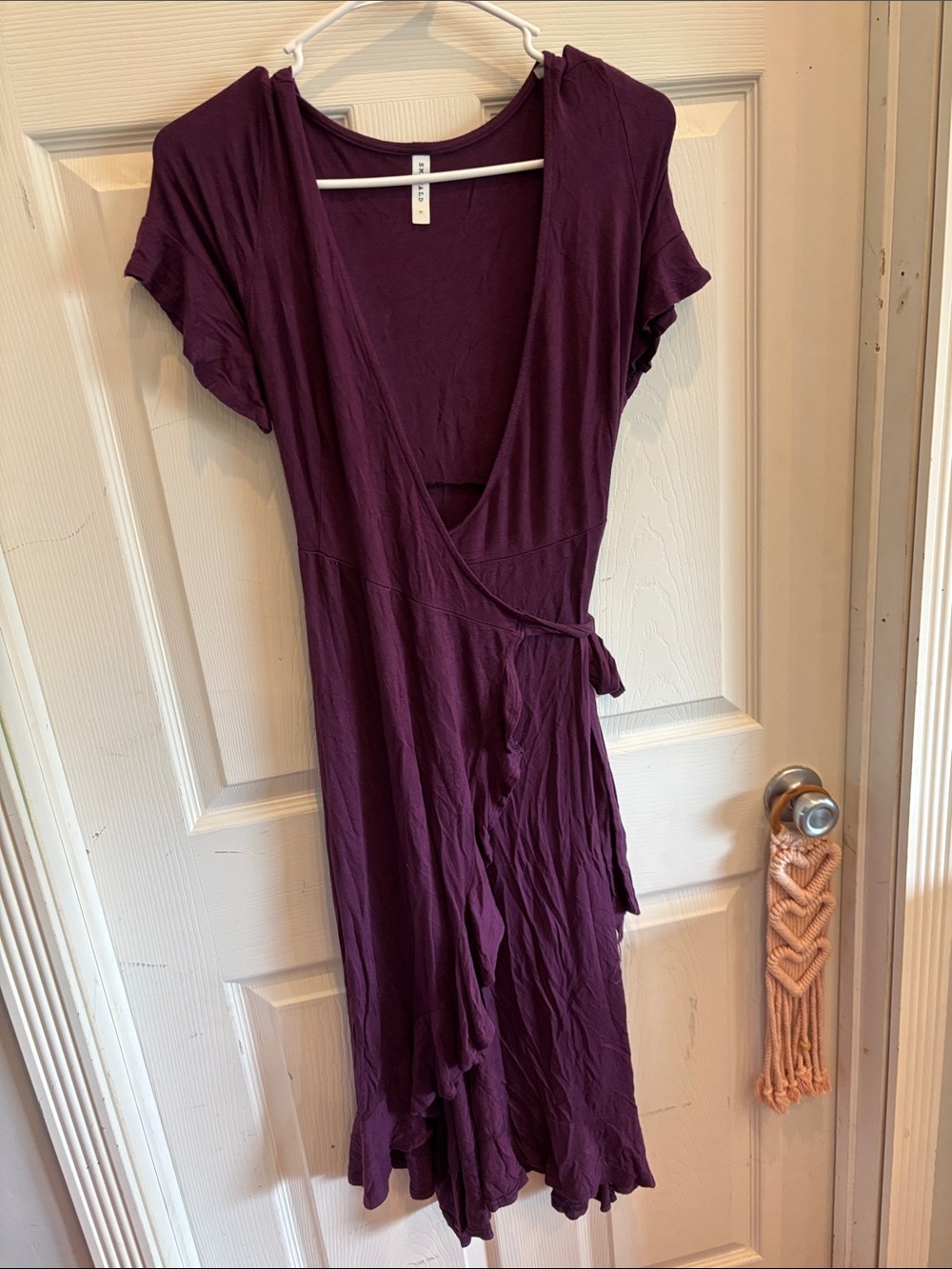 Emerald Tie Wrap Dress